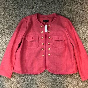Talbots Berkshire Wool Blend Crop Jacket plus petite